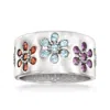 Ross-simons Multi-gem Flower Ring In Sterling Silver In Multi