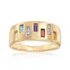 Ross-simons Multi-gem Ring With Diamond Accents In 14kt Yellow Gold