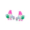 Ross-simons Multi-gemstone Garden Gnome Earrings With Multicolored Enamel In Sterling Silver In Multi