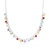 Ross-simons Multi-gemstone Necklace In Sterling Silver In Multi
