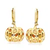 Ross-simons Multi-gemstone Pumpkin Drop Earrings In 18kt Gold Over Sterling In Multi