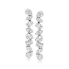 Ross-simons Multi-shaped Cz Drop Earrings In Sterling Silver In Multi