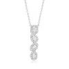 Ross-simons Multi-shaped Diamond Linear Necklace In 14kt White Gold In Multi