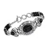 Ross-simons Onyx Toggle Bracelet In Sterling Silver In Multi