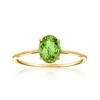 Ross-simons Oval Green Tourmaline Ring In 14kt Yellow Gold In Gold