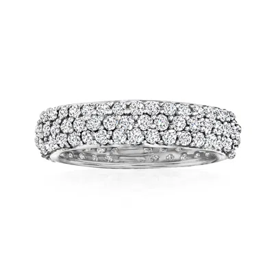 Ross-simons Pave Diamond Eternity Band In 14kt White Gold