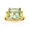 Ross-simons Prasiolite And . Peridot Ring In 18kt Gold Over Sterling