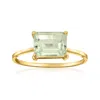 Ross-simons Prasiolite Ring In 14kt Yellow Gold