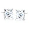 Ross-simons Princess-cut Cz In 14kt White Gold In White