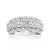 Ross-simons Round And Baguette Diamond Ring In 14kt White Gold In White