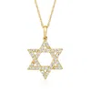 Ross-simons Round And Baguette Diamond Star Of David Necklace In 14kt Yellow Gold In Multi