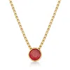 ROSS-SIMONS RUBY NECKLACE IN 18KT GOLD OVER STERLING