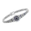 Ross-simons Sapphire And . Diamond Bracelet In Sterling Silver In Multi
