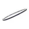 Ross-simons Sapphire Eternity Bangle Bracelet In Sterling Silver In Multi