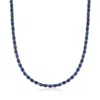 Ross-simons Sapphire Necklace In 18kt Gold Over Sterling In Multi