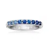 ROSS-SIMONS SAPPHIRE OMBRE RING IN STERLING SILVER