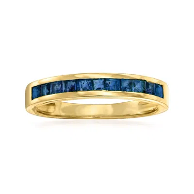 Ross-simons Sapphire Ring In 14kt Yellow Gold In Blue
