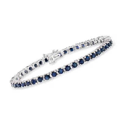 Ross-simons Sapphire Tennis Bracelet In Sterling Silver In Multi