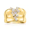 Ross-simons Scattered-diamond Ring In 14kt Yellow Gold In Gold