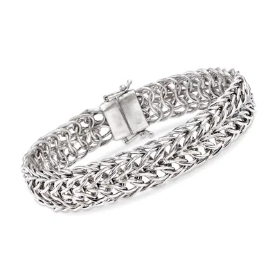 Ross-simons Sedusa-link Bracelet In Sterling Silver With Magnetic Clasp In Multi