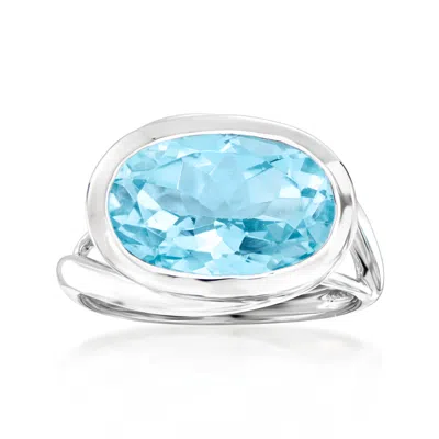 Ross-simons Sky Blue Topaz Ring In Sterling Silver
