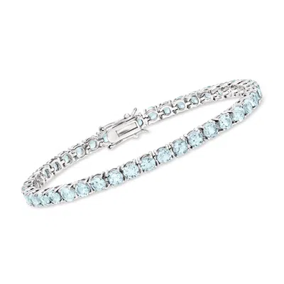 Ross-simons Sky Blue Topaz Tennis Bracelet In Sterling Silver In Multi