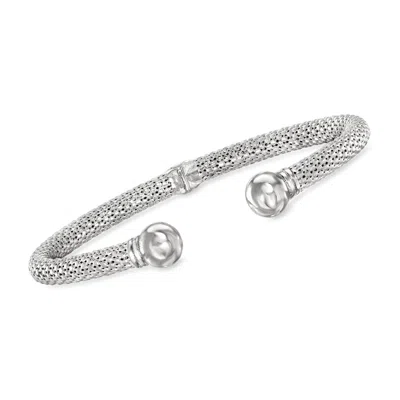 Ross-simons Sterling Silver Ball Cuff Bracelet In Multi