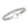 Ross-simons Sterling Silver Byzantine Bracelet In Metallic