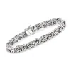 Ross-simons Sterling Silver Byzantine Bracelet With Magnetic Clasp In Multi