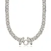 Ross-simons Sterling Silver Byzantine Necklace With Black Onyx In Multi