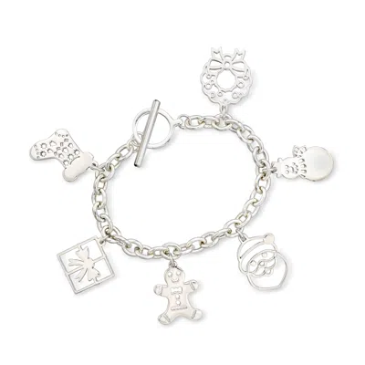 Ross-simons Sterling Silver Christmas Charm Bracelet