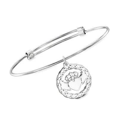 Ross-simons Sterling Silver Claddagh Bangle Bracelet