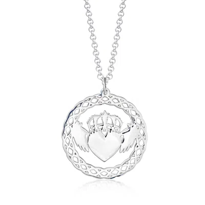 Ross-simons Sterling Silver Claddagh Pendant Necklace