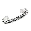 Ross-simons Sterling Silver Elephant Cuff Bracelet In Multi
