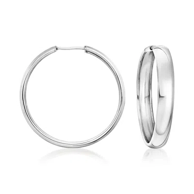 Ross-simons Sterling Silver Endless Hoop Earrings In Multi