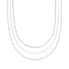 Ross-simons Sterling Silver Jewelry Set: 3 Necklaces In Multi