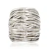Ross-simons Sterling Silver Multi-row Wrap Ring In White