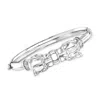 Ross-simons Sterling Silver Panther Bangle Bracelet In Multi