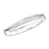 Ross-simons Sterling Silver Polished Bangle Bracelet In Multi