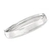 Ross-simons Sterling Silver Polished Bangle Bracelet In Multi