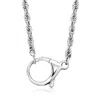 Ross-simons Sterling Silver Rope-chain Lobster Clasp Necklace In Multi