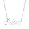 Ross-simons Sterling Silver Script "mom" Necklace