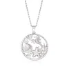 Ross-simons Sterling Silver Sea Life Pendant Necklace In Metallic