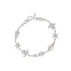 Ross-simons Sterling Silver Sealife Anklet In Multi