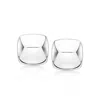 Ross-simons Sterling Silver Square Clip-on Earrings In White