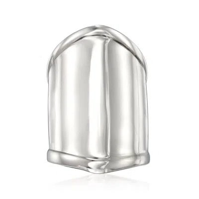 Ross-simons Sterling Silver Wide Polished Ring In Gold