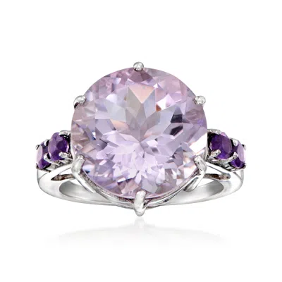 Ross-simons Tonal Amethyst Ring In Sterling Silver In Purple