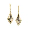 Ross-simons White And Gray Mother-of-pearl And . White Zircon Drop Earrings In 18kt Gold Over Sterling In White