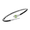 Ross-simons White Zircon And . Chrome Diopside Snake Cuff Bracelet With Black Enamel In Sterling Silver In Multi