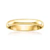 Ross-simons Women's 3mm 14kt Yellow Gold Wedding Ring In Yellow